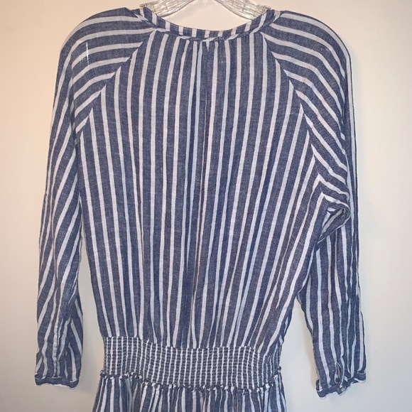 Rails Jasmine Parisian Blue Mini Linen Blend Dress L - Picture 10 of 16
